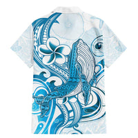 Blue Hawaii Humpback Whale Family Matching Mermaid Dress and Hawaiian Shirt Polynesian Tribal Ocean Vibes LT14 - Polynesian Pride