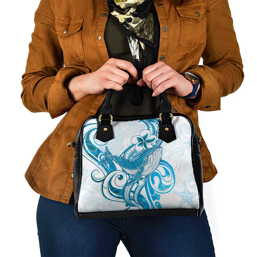 Blue Hawaii Humpback Whale Shoulder Handbag Polynesian Tribal Ocean Vibes LT14 - Polynesian Pride