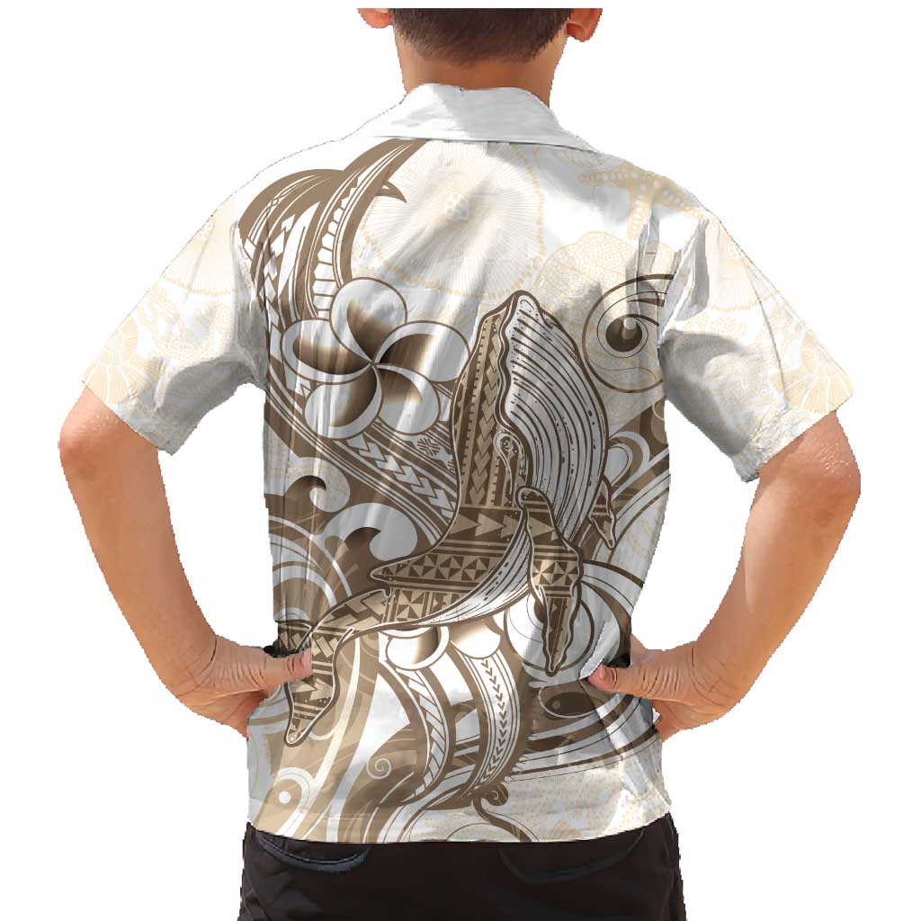 Brown Hawaii Humpback Whale Family Matching Mermaid Dress and Hawaiian Shirt Polynesian Tribal Ocean Vibes LT14 - Polynesian Pride