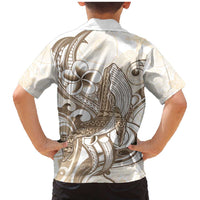 Brown Hawaii Humpback Whale Family Matching Mermaid Dress and Hawaiian Shirt Polynesian Tribal Ocean Vibes LT14 - Polynesian Pride