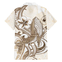 Brown Hawaii Humpback Whale Hawaiian Shirt Polynesian Tribal Ocean Vibes