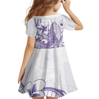 Purple Hawaii Family Matching Off Shoulder Maxi Dress and Hawaiian Shirt Humpback Whale Tattoo Polynesian Tribal Ocean Vibes LT14 - Polynesian Pride