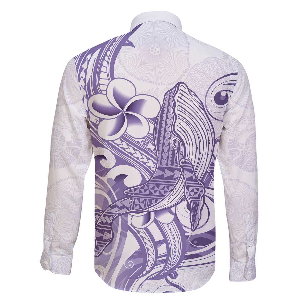 Purple Hawaii Family Matching Puletasi and Hawaiian Shirt Humpback Whale Tattoo Polynesian Tribal Ocean Vibes LT14 - Polynesian Pride