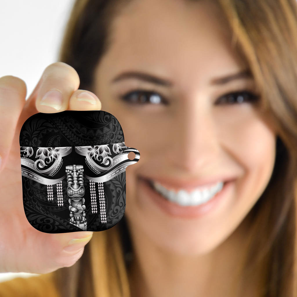 Tiki Drum Hawaii AirPods Case Hawaiian Kakau Tattoo Style LT14 - Polynesian Pride