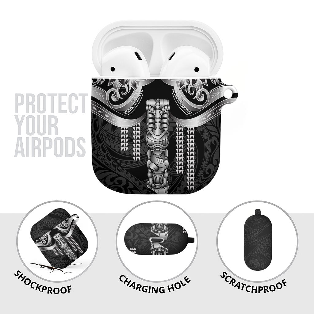 Tiki Drum Hawaii AirPods Case Hawaiian Kakau Tattoo Style LT14 - Polynesian Pride