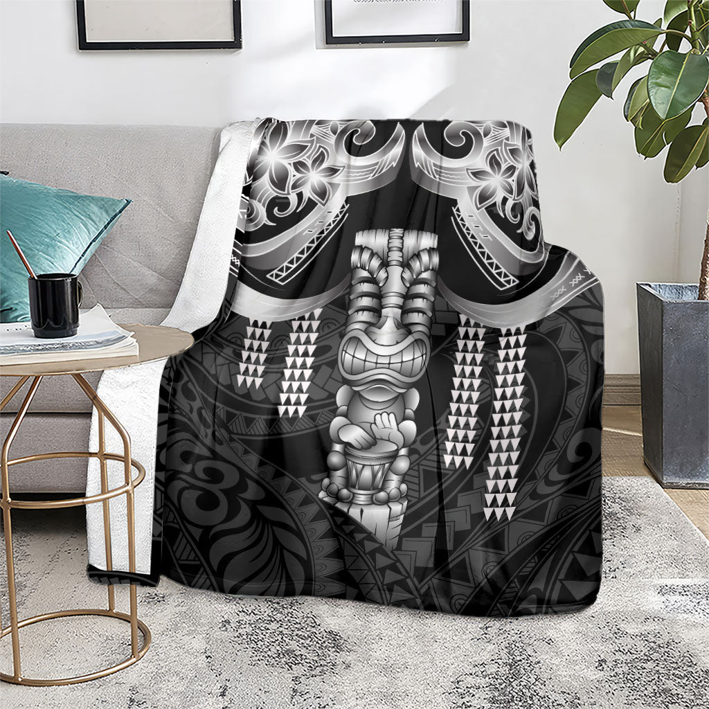 Tiki Drum Hawaii Blanket Hawaiian Kakau Tattoo Style LT14 - Polynesian Pride