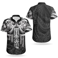 Tiki Drum Hawaii Couples Matching Summer Maxi Dress and Hawaiian Shirt Hawaiian Kakau Tattoo Style LT14 - Polynesian Pride