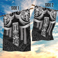 Tiki Drum Hawaii Garden Flag Hawaiian Kakau Tattoo Style LT14 - Polynesian Pride