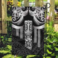 Tiki Drum Hawaii Garden Flag Hawaiian Kakau Tattoo Style LT14 Garden Flag Black - Polynesian Pride