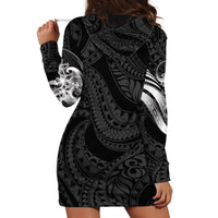Tiki Drum Hawaii Hoodie Dress Hawaiian Kakau Tattoo Style LT14 - Polynesian Pride