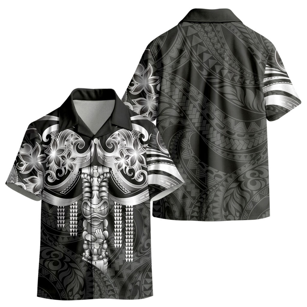 Tiki Drum Hawaii Kid Hawaiian Shirt Hawaiian Kakau Tattoo Style LT14 - Polynesian Pride