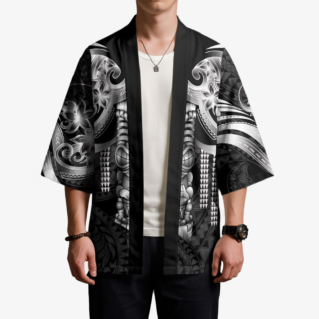 Tiki Drum Hawaii Kimono Hawaiian Kakau Tattoo Style LT14 - Polynesian Pride