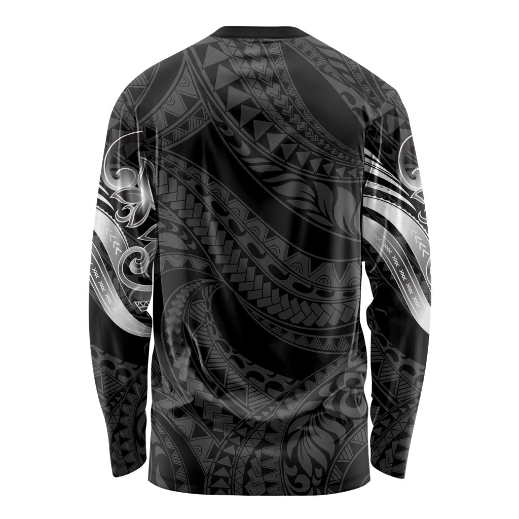 Tiki Drum Hawaii Long Sleeve Shirt Hawaiian Kakau Tattoo Style LT14 - Polynesian Pride