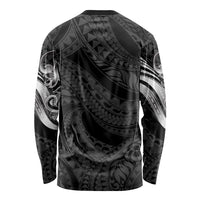 Tiki Drum Hawaii Long Sleeve Shirt Hawaiian Kakau Tattoo Style LT14 - Polynesian Pride