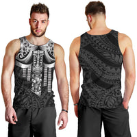 Tiki Drum Hawaii Men Tank Top Hawaiian Kakau Tattoo Style LT14 - Polynesian Pride