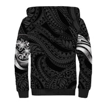 Tiki Drum Hawaii Sherpa Hoodie Hawaiian Kakau Tattoo Style LT14 - Polynesian Pride