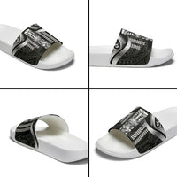 Tiki Drum Hawaii Slide Sandals Hawaiian Kakau Tattoo Style LT14 - Polynesian Pride