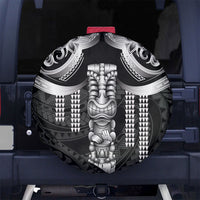 Tiki Drum Hawaii Spare Tire Cover Hawaiian Kakau Tattoo Style LT14 No hole Black - Polynesian Pride