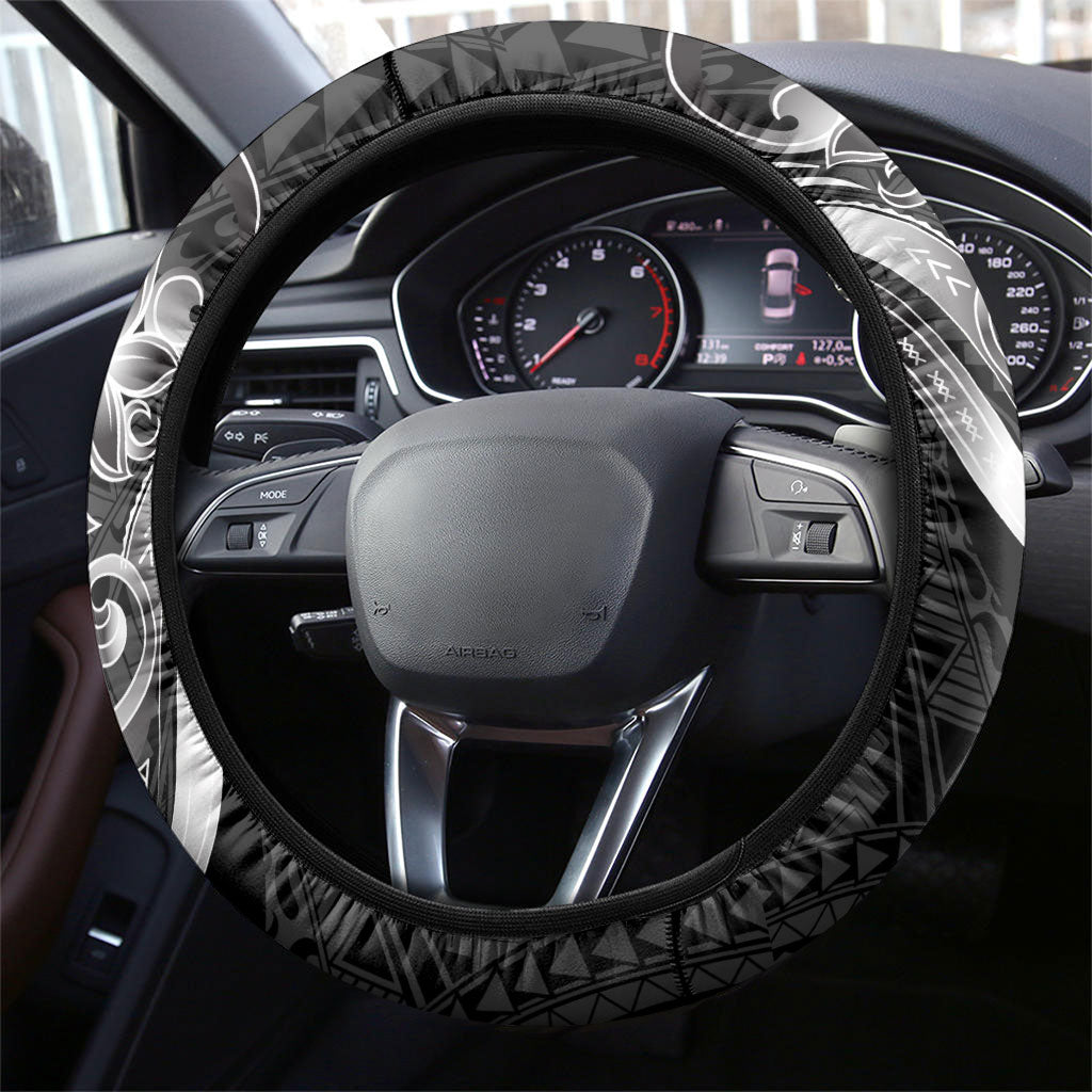 Tiki Drum Hawaii Steering Wheel Cover Hawaiian Kakau Tattoo Style LT14 - Polynesian Pride