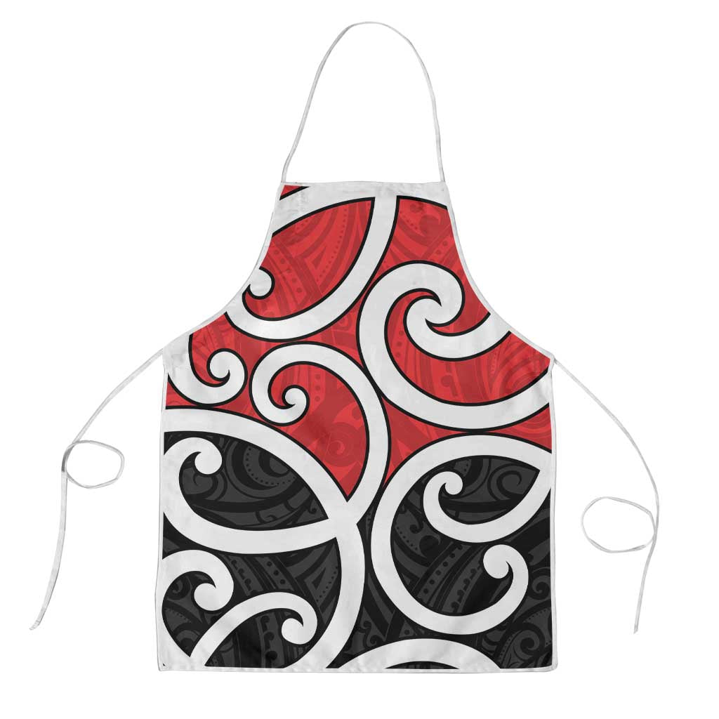 New Zealand Apron Maori Koru Tino Rangatiratanga Color - Polynesian Pride