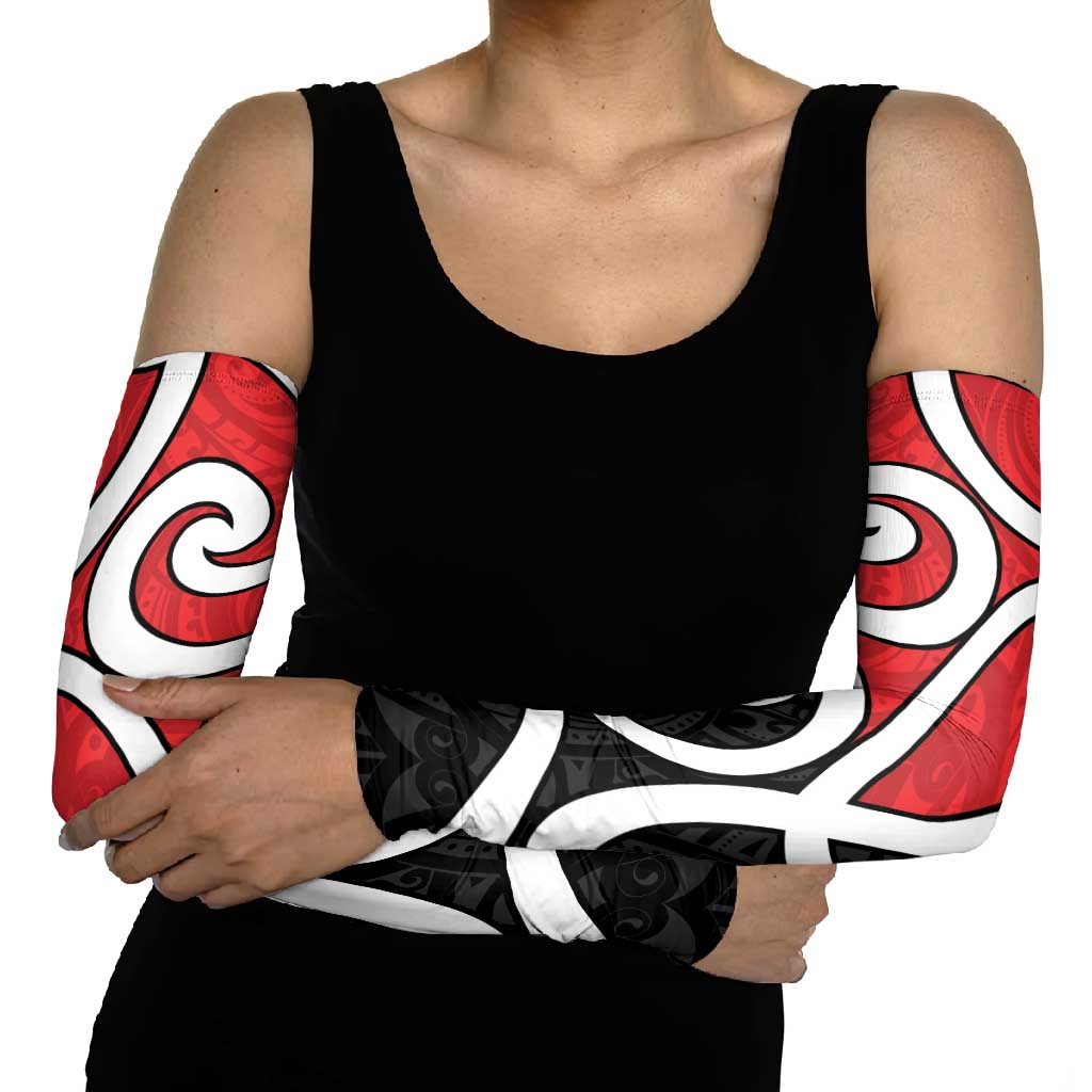 New Zealand Arm Sleeves Maori Koru Tino Rangatiratanga Color LT14 - Polynesian Pride
