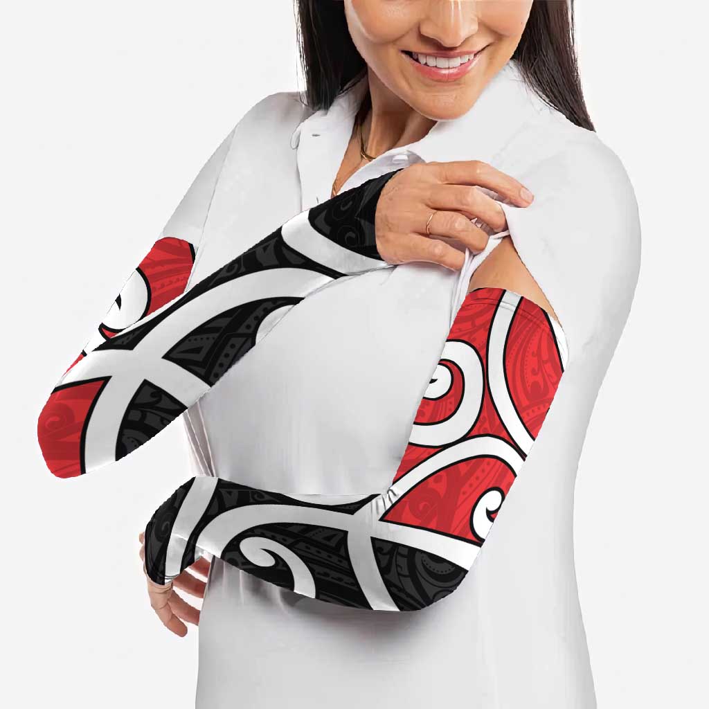 New Zealand Arm Sleeves Maori Koru Tino Rangatiratanga Color LT14 - Polynesian Pride
