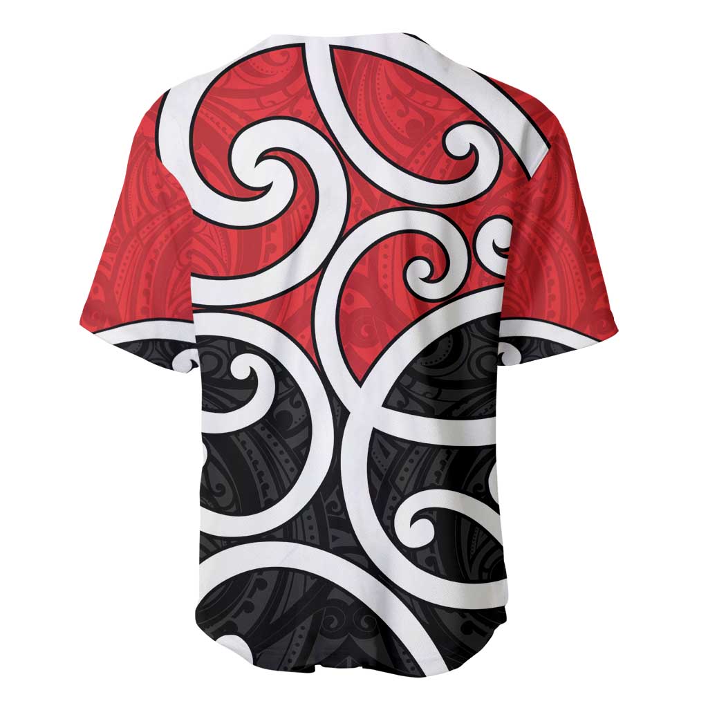 New Zealand Baseball Jersey Maori Koru Tino Rangatiratanga Color LT14 - Polynesian Pride