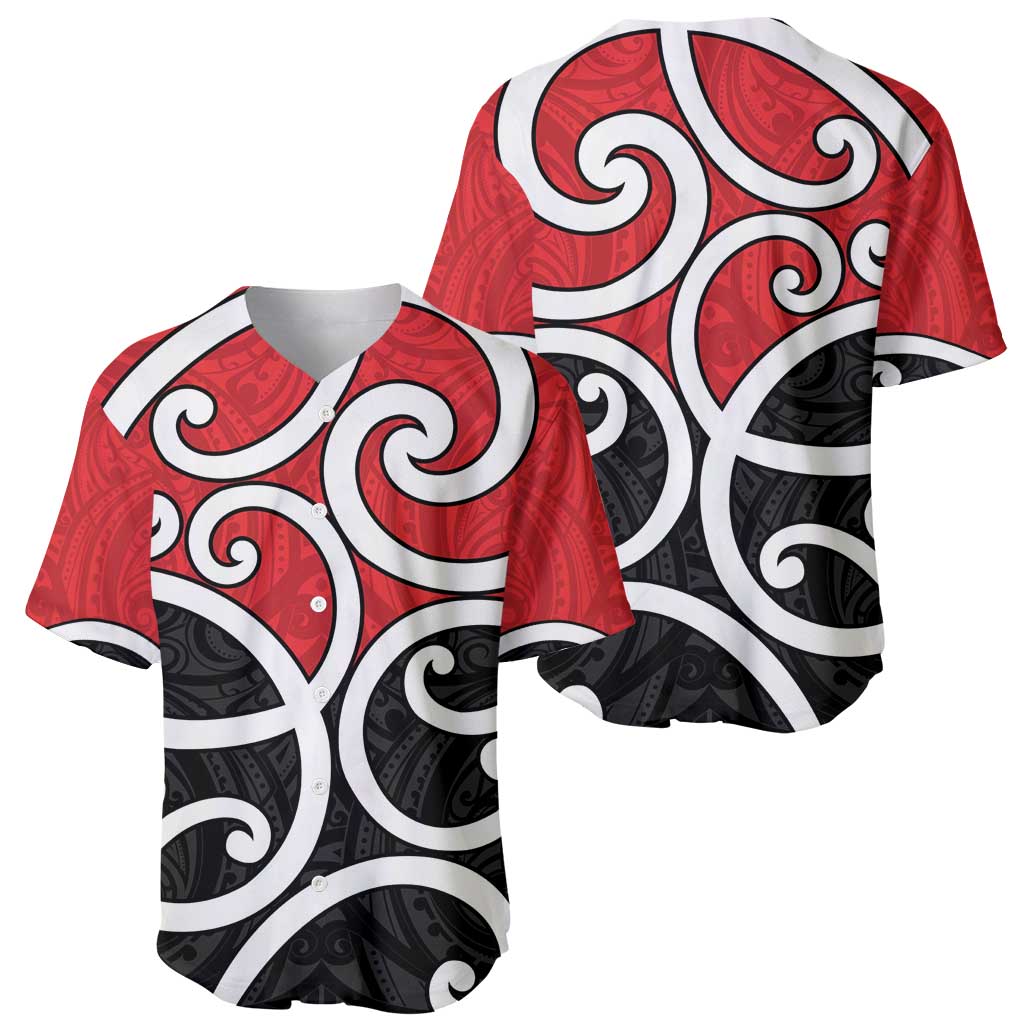 New Zealand Baseball Jersey Maori Koru Tino Rangatiratanga Color LT14 - Polynesian Pride