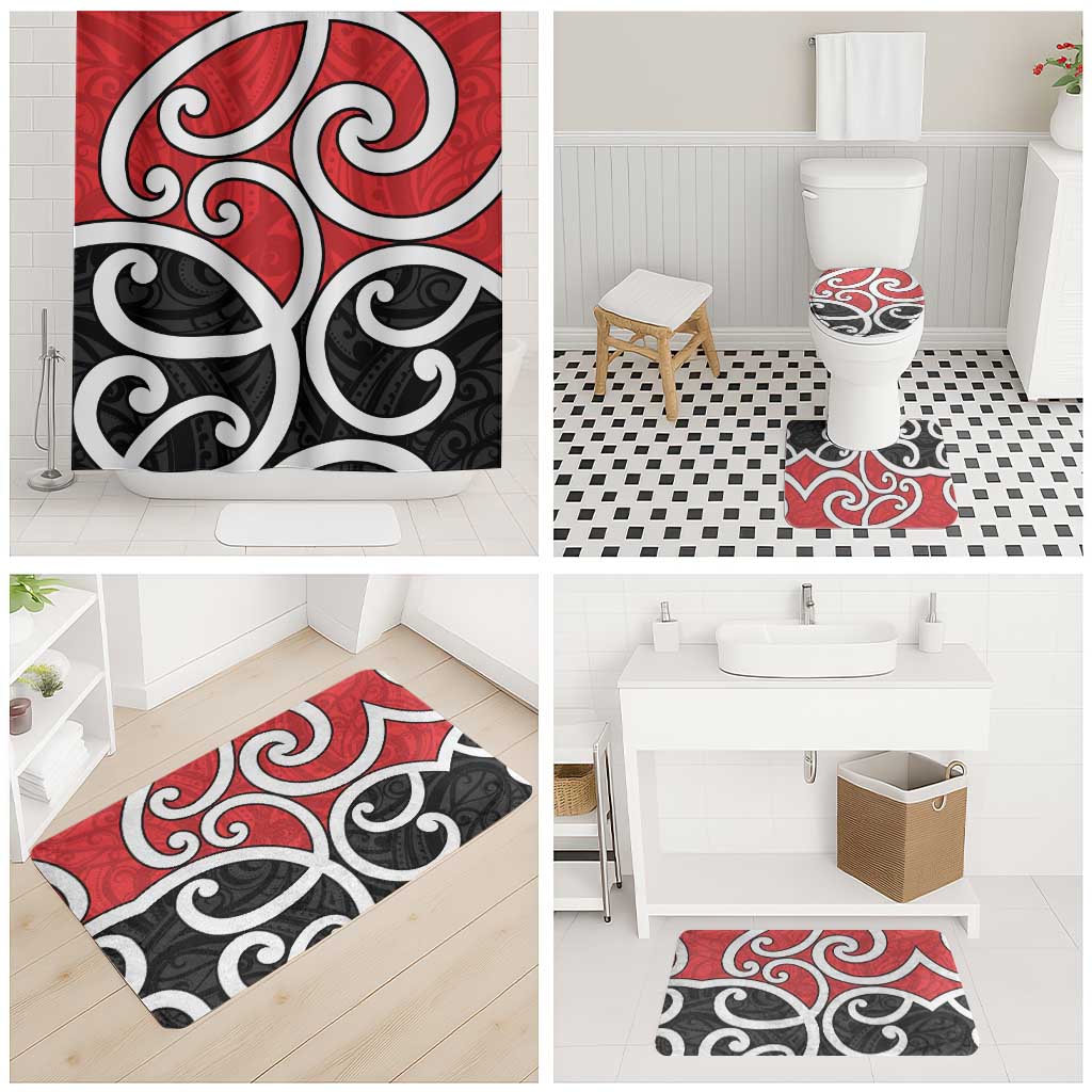 New Zealand Bathroom Set Maori Koru Tino Rangatiratanga Color LT14 - Polynesian Pride