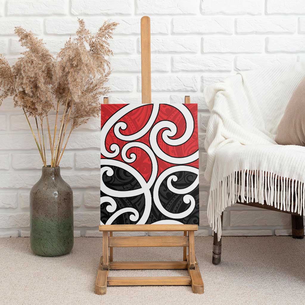 New Zealand Canvas Wall Art Maori Koru Tino Rangatiratanga Color LT14 - Polynesian Pride