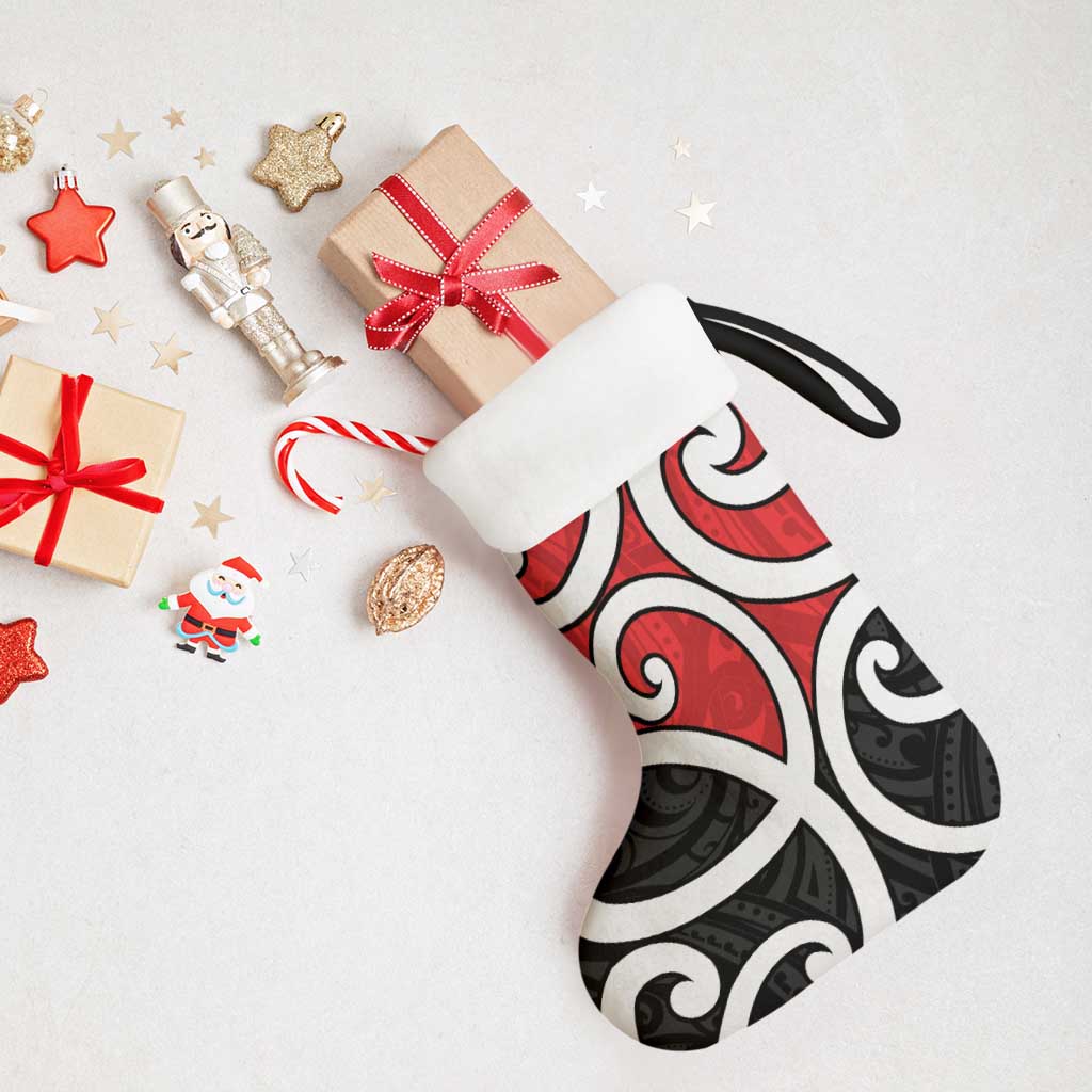 New Zealand Christmas Stocking Maori Koru Tino Rangatiratanga Color LT14 - Polynesian Pride