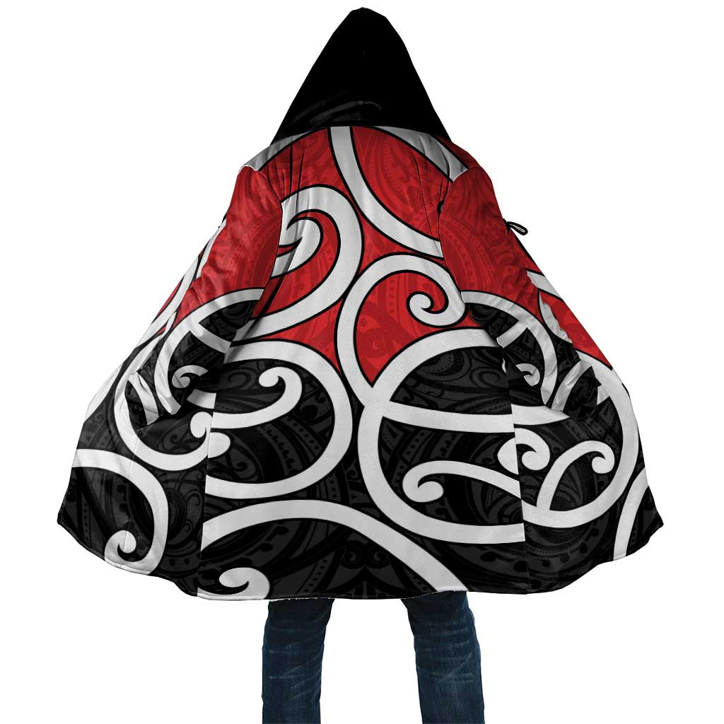 New Zealand Cloak Maori Koru Tino Rangatiratanga Color LT14 Unisex Red - Polynesian Pride
