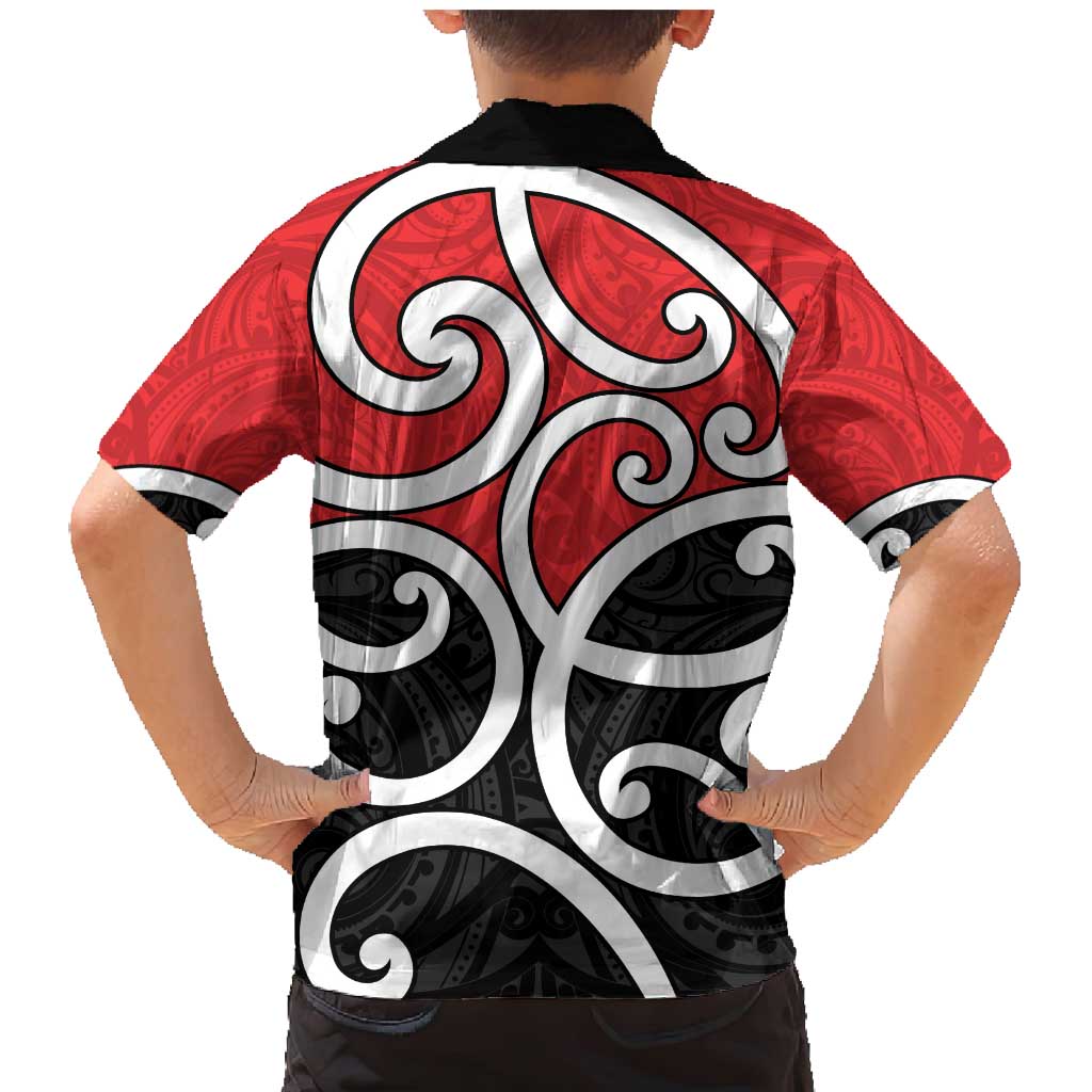 New Zealand Family Matching Mermaid Dress and Hawaiian Shirt Maori Koru Tino Rangatiratanga Color LT14 - Polynesian Pride