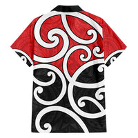 New Zealand Family Matching Off Shoulder Short Dress and Hawaiian Shirt Maori Koru Tino Rangatiratanga Color LT14 - Polynesian Pride