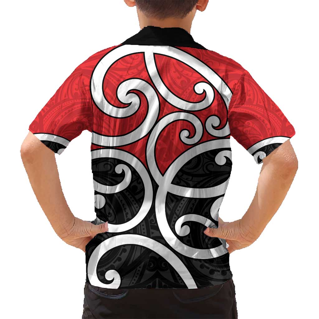 New Zealand Family Matching Tank Maxi Dress and Hawaiian Shirt Maori Koru Tino Rangatiratanga Color LT14 - Polynesian Pride
