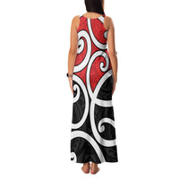 New Zealand Family Matching Tank Maxi Dress and Hawaiian Shirt Maori Koru Tino Rangatiratanga Color LT14 - Polynesian Pride