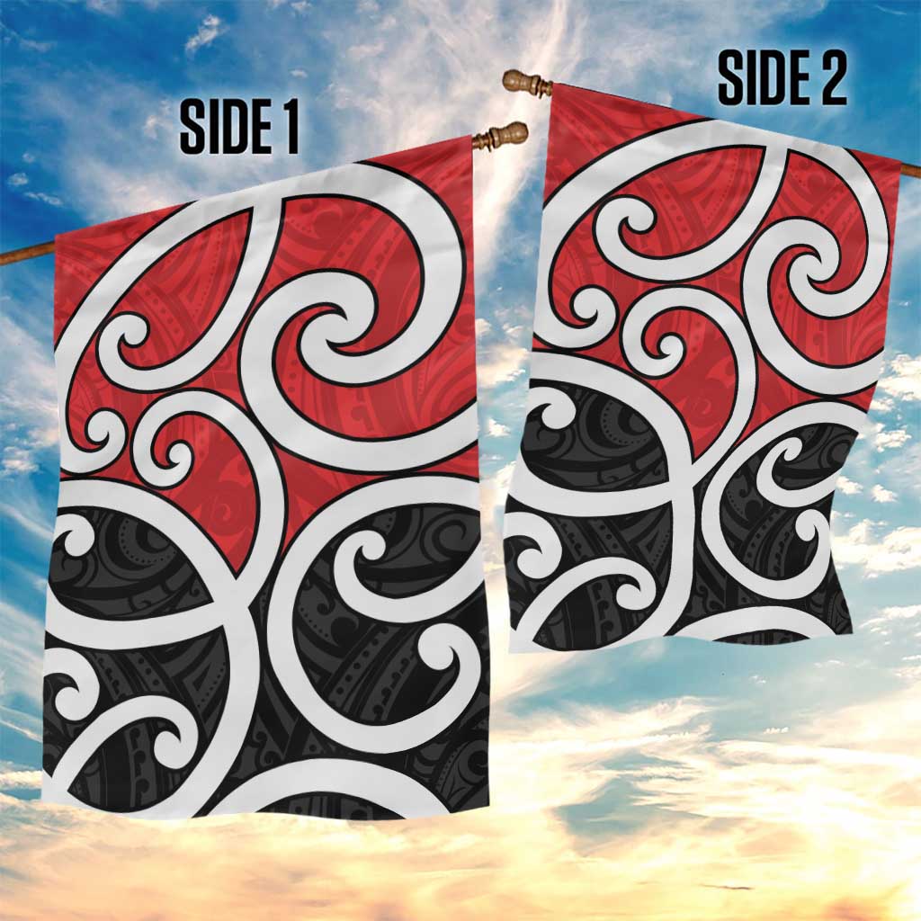 New Zealand Garden Flag Maori Koru Tino Rangatiratanga Color LT14 - Polynesian Pride