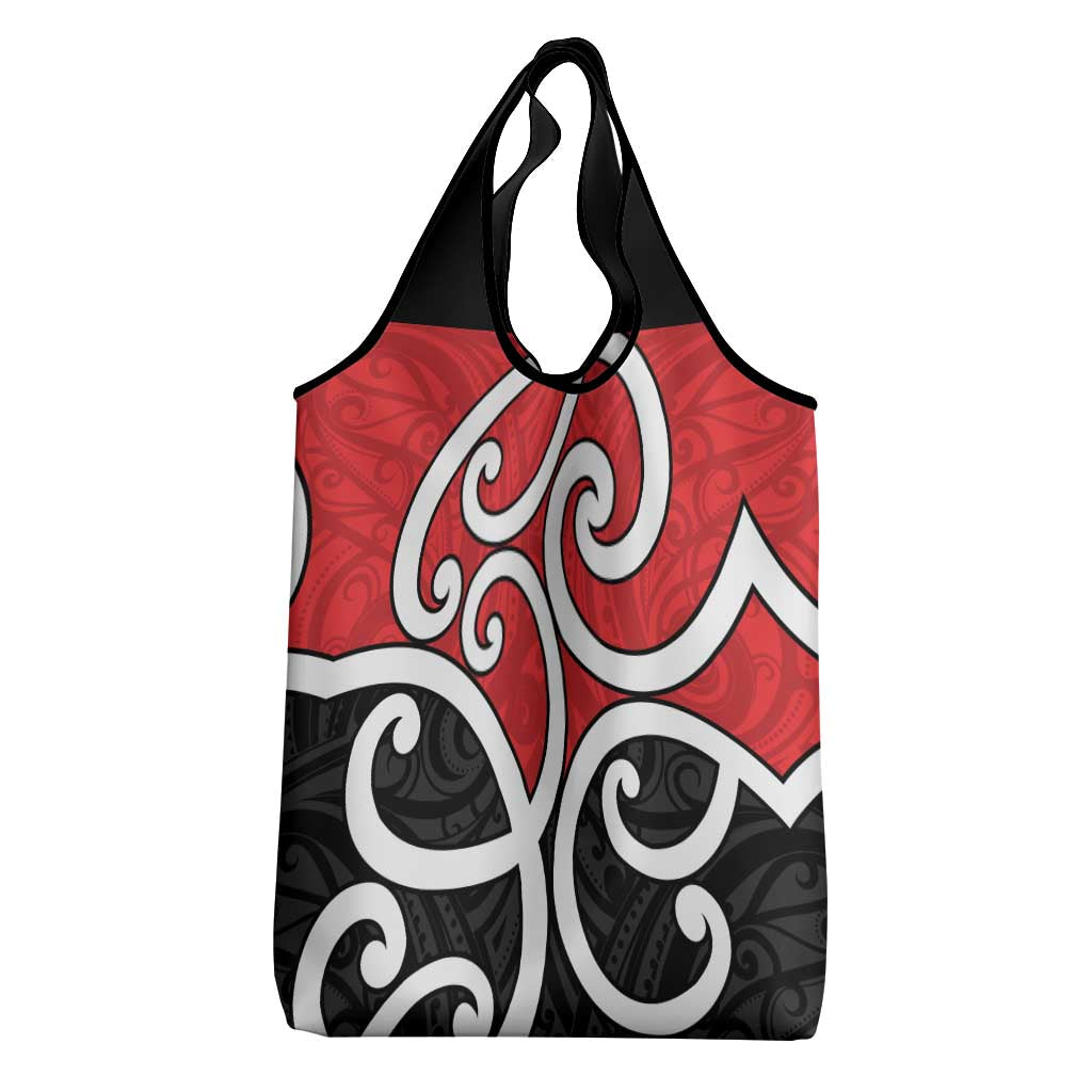 New Zealand Grocery Bag Maori Koru Tino Rangatiratanga Color LT14 - Polynesian Pride