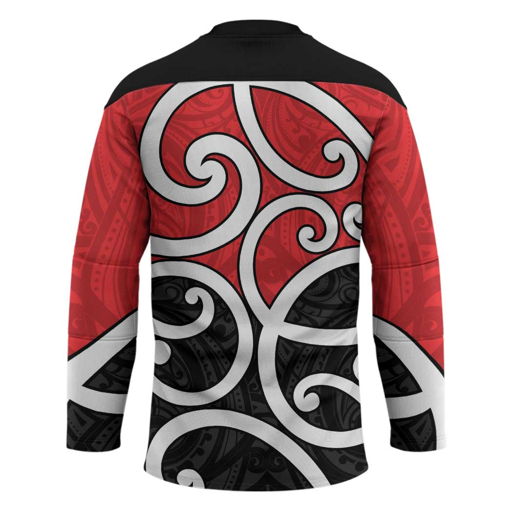 New Zealand Hockey Jersey Maori Koru Tino Rangatiratanga Color LT14 - Polynesian Pride