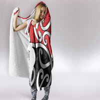 New Zealand Hooded Blanket Maori Koru Tino Rangatiratanga Color LT14 - Polynesian Pride