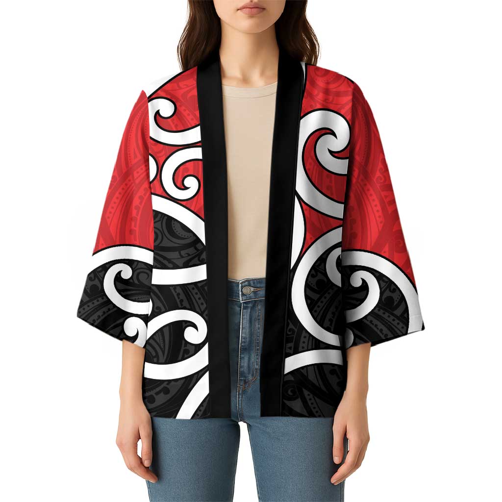 New Zealand Kimono Maori Koru Tino Rangatiratanga Color LT14 - Polynesian Pride