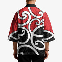 New Zealand Kimono Maori Koru Tino Rangatiratanga Color LT14 - Polynesian Pride