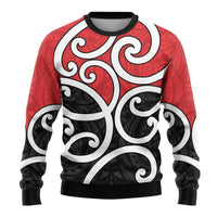 New Zealand Ugly Christmas Sweater Maori Koru Tino Rangatiratanga Color LT14 - Polynesian Pride