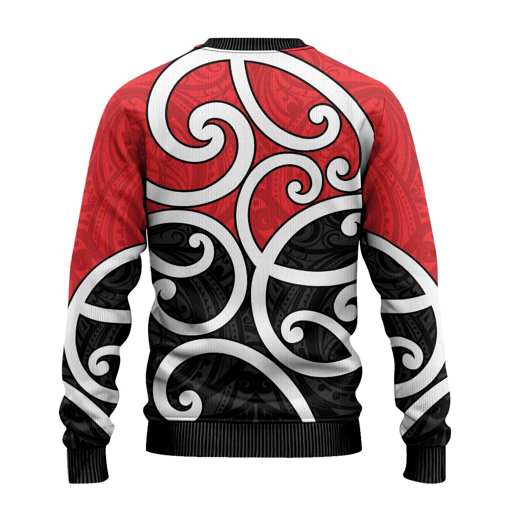 New Zealand Ugly Christmas Sweater Maori Koru Tino Rangatiratanga Color LT14 - Polynesian Pride