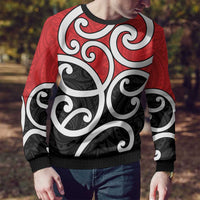 New Zealand Ugly Christmas Sweater Maori Koru Tino Rangatiratanga Color LT14 - Polynesian Pride