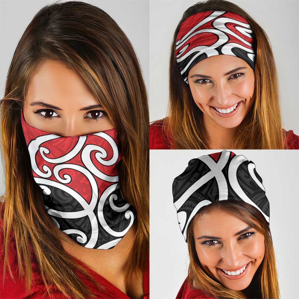 New Zealand Neck Gaiter Maori Koru Tino Rangatiratanga Color LT14 - Polynesian Pride