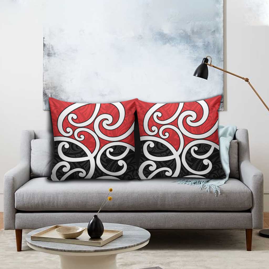 New Zealand Pillow Cover Maori Koru Tino Rangatiratanga Color LT14 - Polynesian Pride