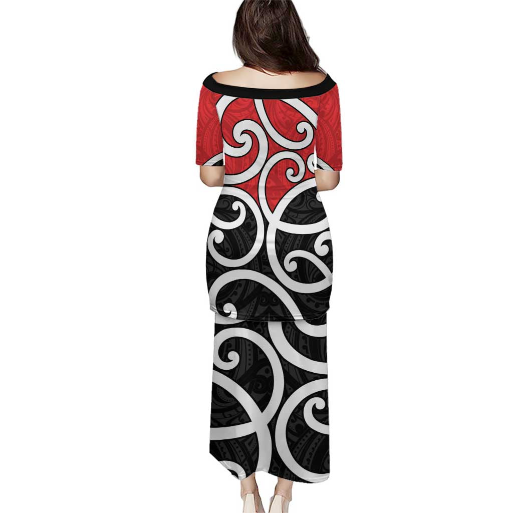 New Zealand Puletasi Maori Koru Tino Rangatiratanga Color LT14 - Polynesian Pride