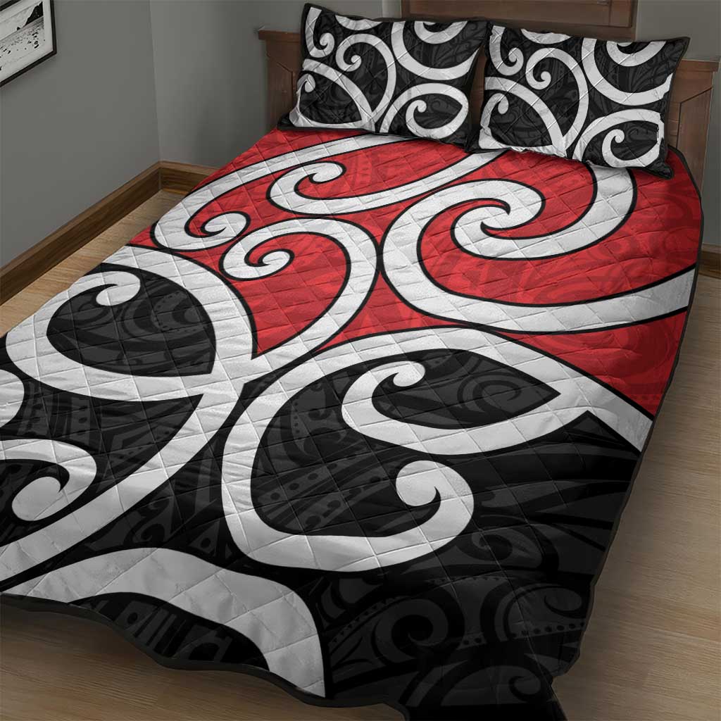 New Zealand Quilt Bed Set Maori Koru Tino Rangatiratanga Color LT14 - Polynesian Pride