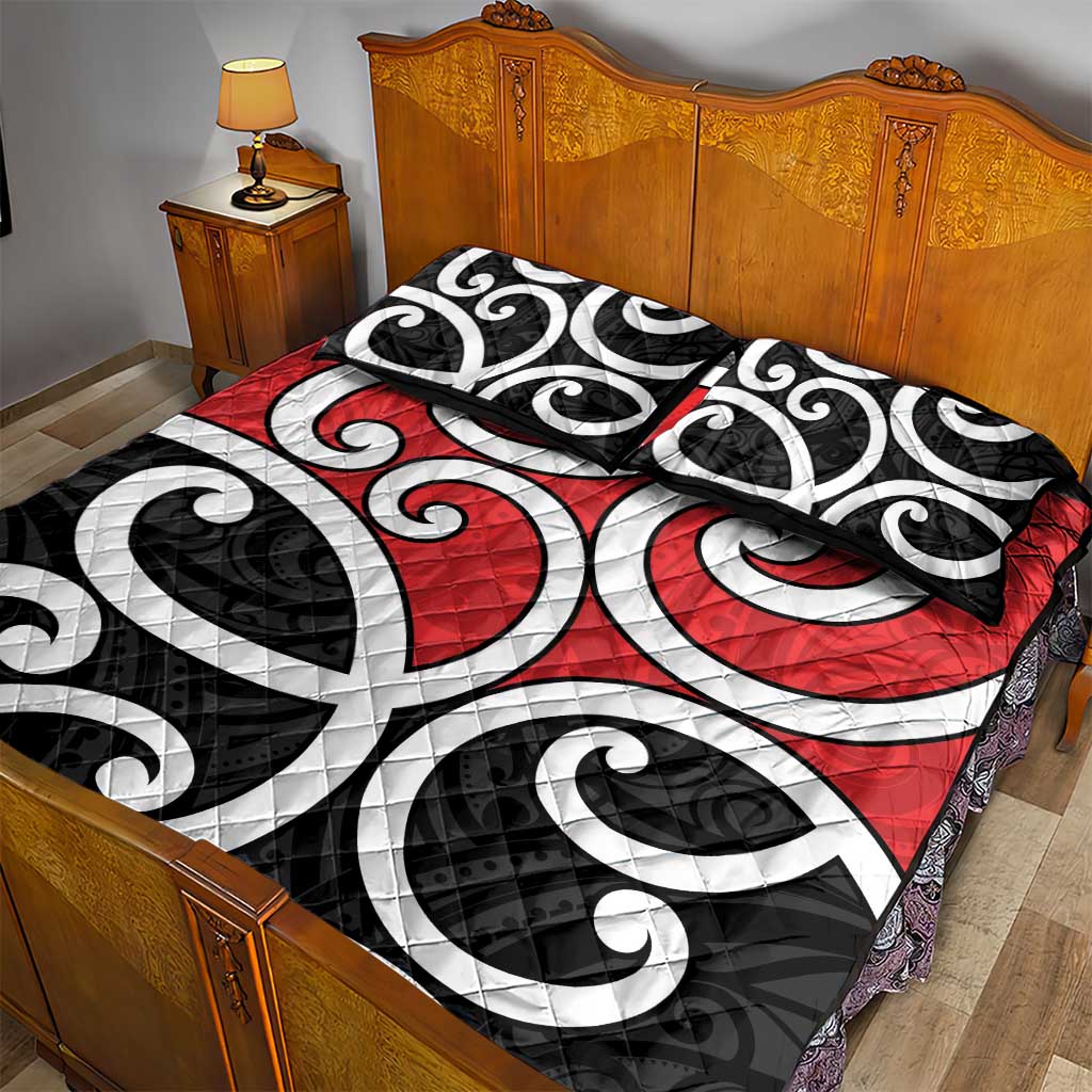 New Zealand Quilt Bed Set Maori Koru Tino Rangatiratanga Color LT14 - Polynesian Pride
